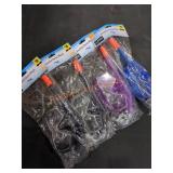 (4) Adult Snorkel Swim Mask, Water Toy, Age 14+