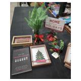 Box Lot Assorted Christmas Items