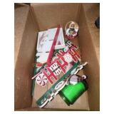 Box Lot Assorted Christmas Items
