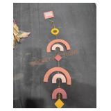 (5) Wooden Hanging Rainbow Decor
