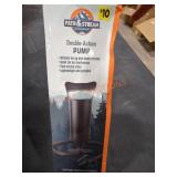 Double Action Air Pump, 2 Nozzles, Portable