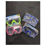 (4)  Deluxe Mask, Adult, Swim Toy, Age 14+