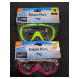 (2)  Deluxe Mask, Adult, Swim Toy, Age 14+