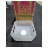 (12) Small Plastic Bins