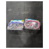 (2) Adult Deluxe Swim Masks