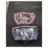 (2) Adult Deluxe Swim Masks