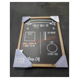 Chalk Board School Plaque