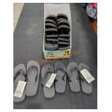Box Lot of Assorted Boys Flip Flops