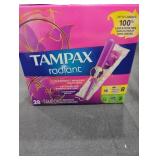 Tampax Radiant Tampons, 28 PK