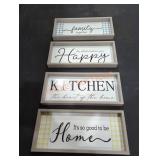 (4) Assorted Home Decor