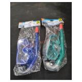 (2) Snorkel Swim Masks
