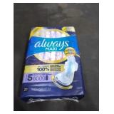Always Maxi Size 5 Pads, 27 PK