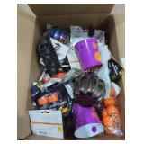 Box Lot of Assorted Halloween Items