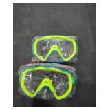 (2) Adult Deluxe Swim Mask