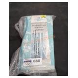 (3) Assorted Scallop Edge Shower Curtain