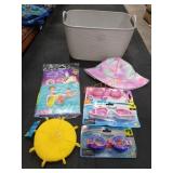 Basket Lot of Summer Items