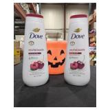 Halloween Bucket With Dove Body Wash