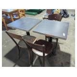 Vintage Dining Tables (2) & Chairs (3)