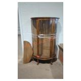 Vintage Half Moon Stereo Cabinet