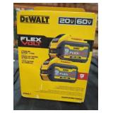 DeWalt 20v/60v flex volt lithium ion 9ah batteries