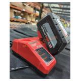 Milwaukee M18 high output hd 12 ah batt & charger