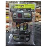 2 Ryobi 18v 8 ah high performance batteries