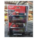 2 Milwaukee M18 high output xc 6 ah batteries