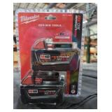 2 Milwaukee M18 xc 3 ah batteries