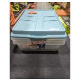 (2) Heft 40qt Totes w/ One Lid