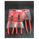 Milwaukee 3 PC Comfort Grip Pliers Set