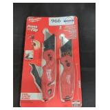 Milwaukee 2 PC Folding Utility Knife Set