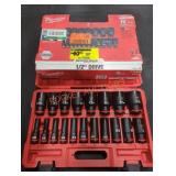Milwaukee 19PC 1/2" Drive Impact Socket Kit