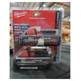 2 Milwaukee M18 cp 3 ah batteries
