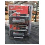2 Milwaukee M18 xc 6 ah batteries