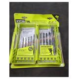 Ryobi Hex Shank Black Oxide Drill Bit Set