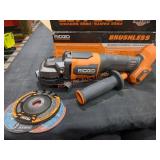 Ridgid 18v 4-1/2" Paddle Switch Angle Grinder