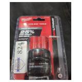 Milwaukee M12 cp 2.5 ah battery