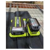Ryobi 40v 2 ah battery and 18v 4 ah battery,