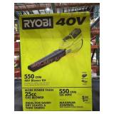 Ryobi 40v 550cfm Blower Kit
