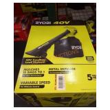 Ryobi 40v Leaf Vacuum, Tool Only