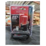 Milwaukee M12 xc 5 ah battery