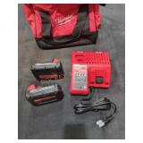 Milwaukee M18 Charger And (2) Batteries