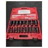 Milwaukee 1/2" Deep Impact Socket Set