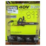Ryobi 40V 14" Chainsaw Kit