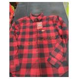 Flannel Shirt, Medium Red/Black