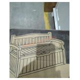 Black, Resin Outdoor Storage Bench