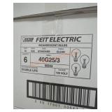 1 box of 6 packs bath and vanity 40w bulbs