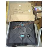 Umbrella patio stand base in black