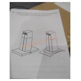 Island mount range hood