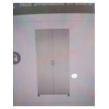 36" x 75" x 15" freestanding white cabinet